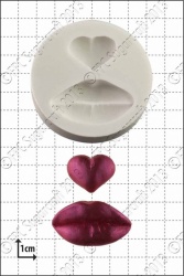 'Lips & Heart' Silicone Mould